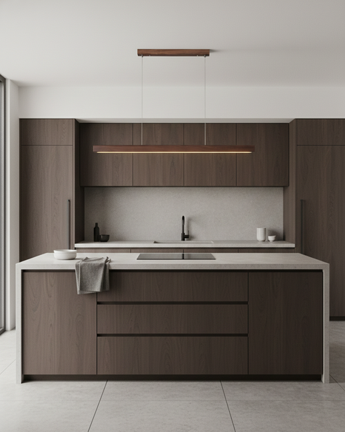 Aether Line Wood Chandelier — product view 2