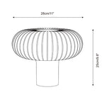 Cylindra Spiral Acrylic Table Lamp — product view 5