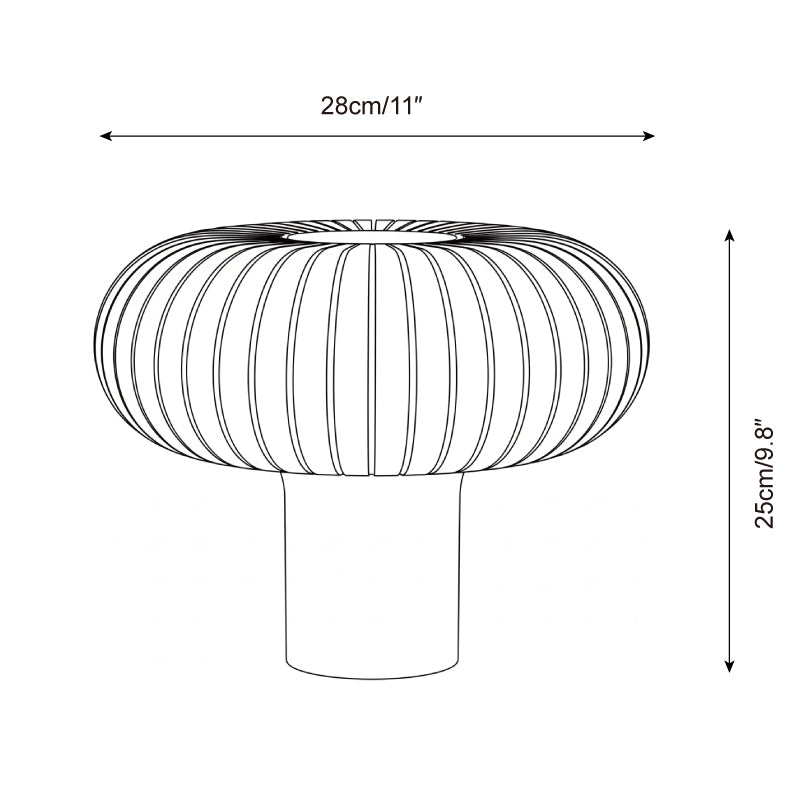 Cylindra Spiral Acrylic Table Lamp — product view 5