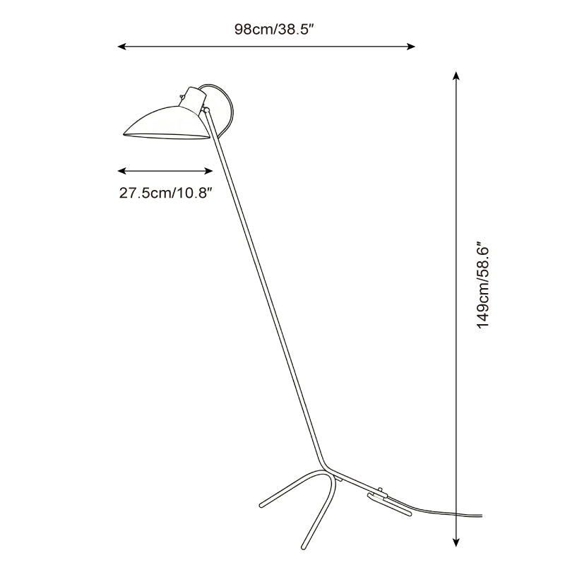 Vivid Curve Metal Floor Lamp — product view 5