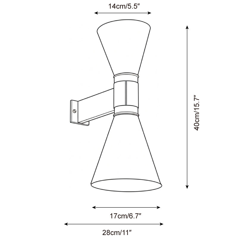 Dual Focus Metal Wall Lamp — product view 5