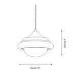 Twirl Glow Glass Pendant Lamp — product view 5