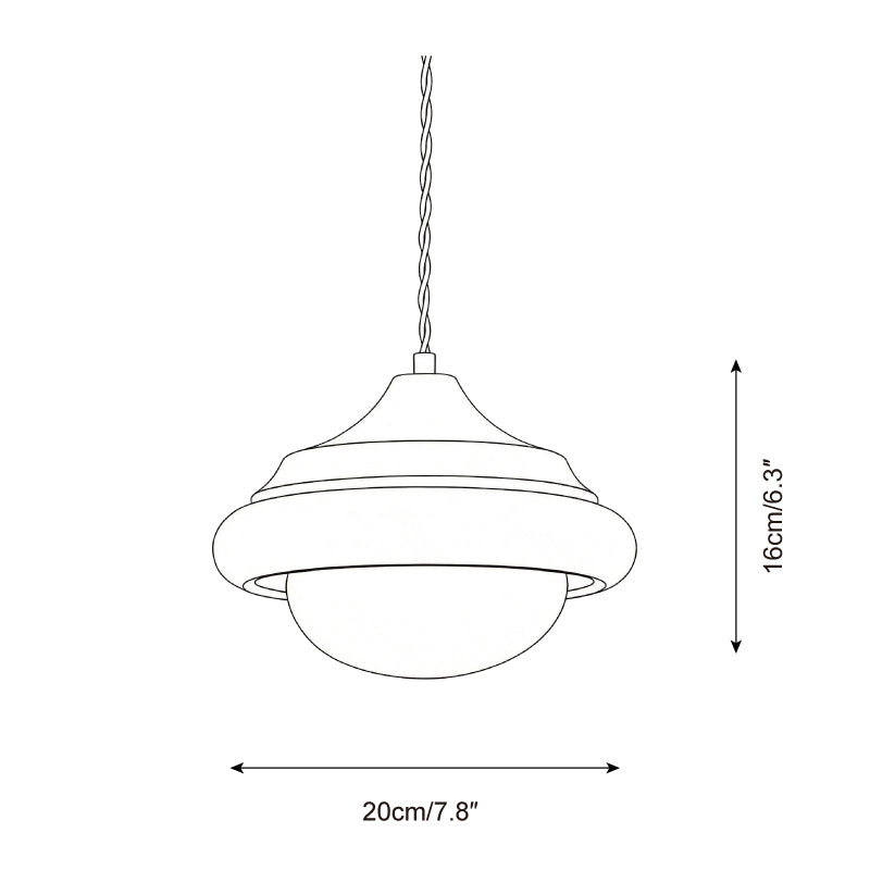 Twirl Glow Glass Pendant Lamp — product view 5