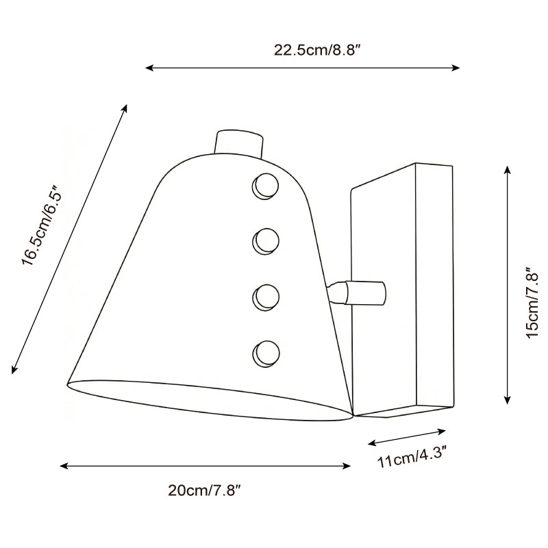 Twilight Pin Metal Wall Lamp — product view 5