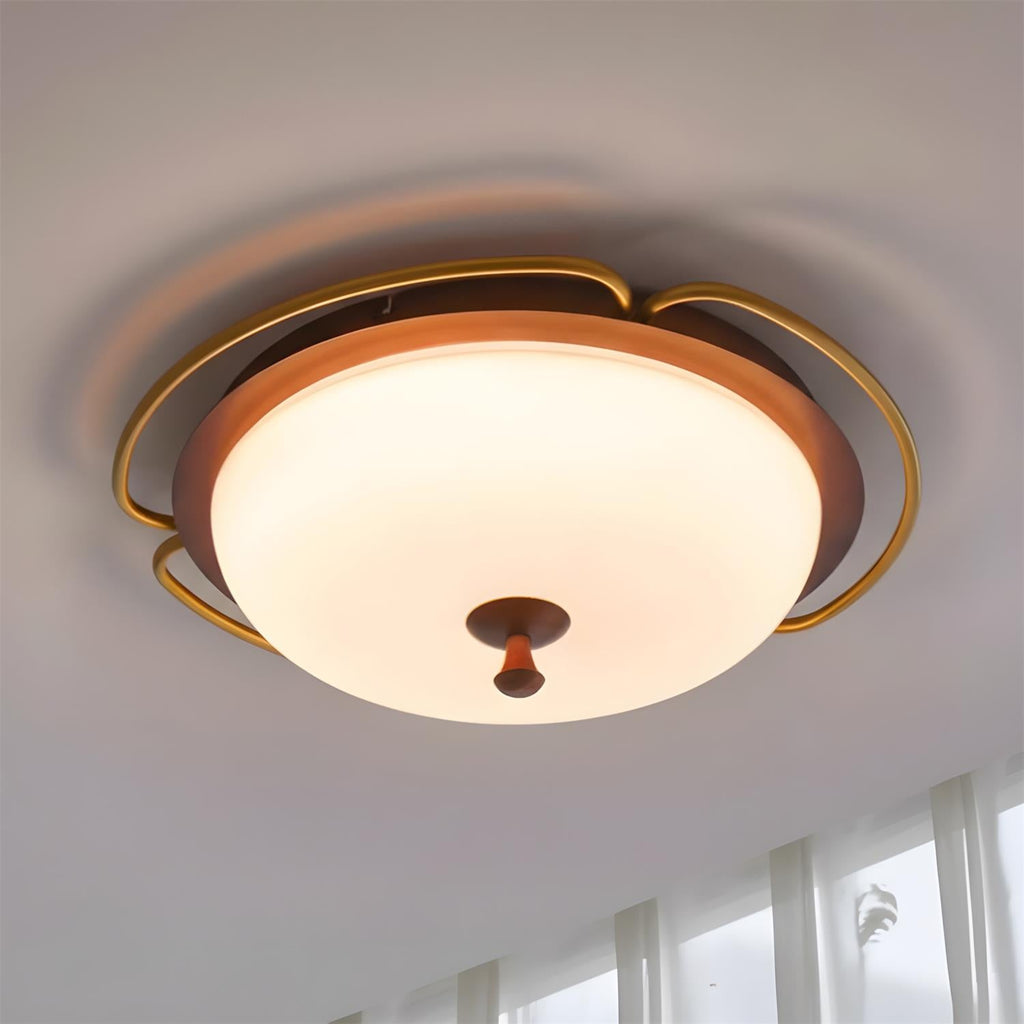 Crescent Orbit Glass Ceiling Lamp — product view 2
