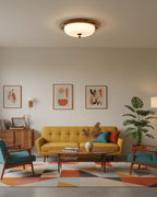 Crescent Orbit Glass Ceiling Lamp — product view 4