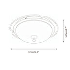 Crescent Orbit Glass Ceiling Lamp — product view 5