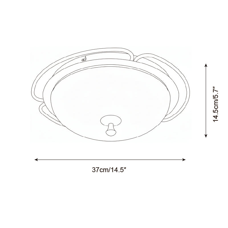 Crescent Orbit Glass Ceiling Lamp — product view 5