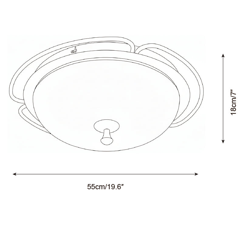 Crescent Orbit Glass Ceiling Lamp — product view 7