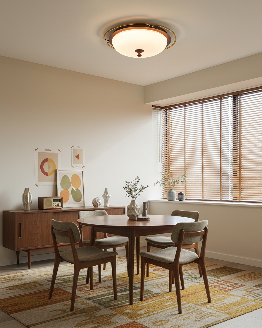 Crescent Orbit Glass Ceiling Lamp — product view 8