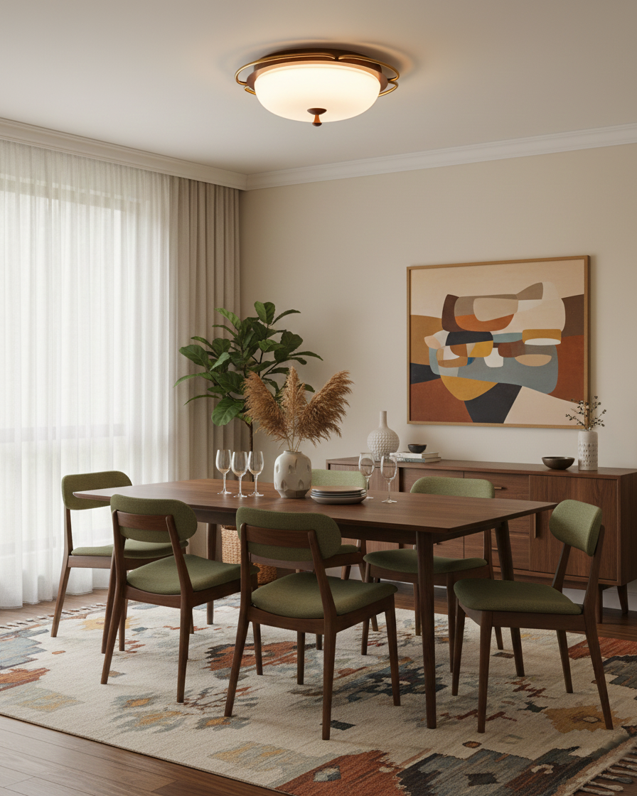 Crescent Orbit Glass Ceiling Lamp — product view 9
