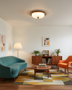 Crescent Orbit Glass Ceiling Lamp — product view 11