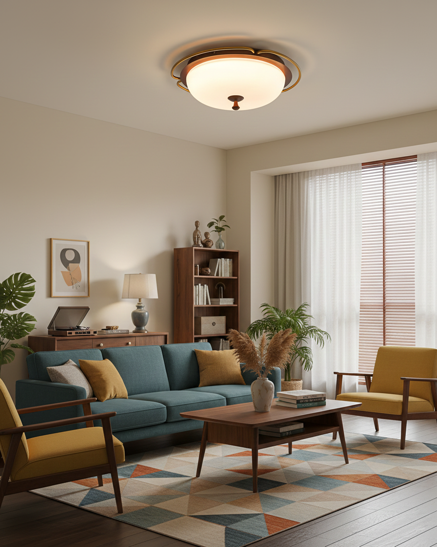Crescent Orbit Glass Ceiling Lamp — product view 14