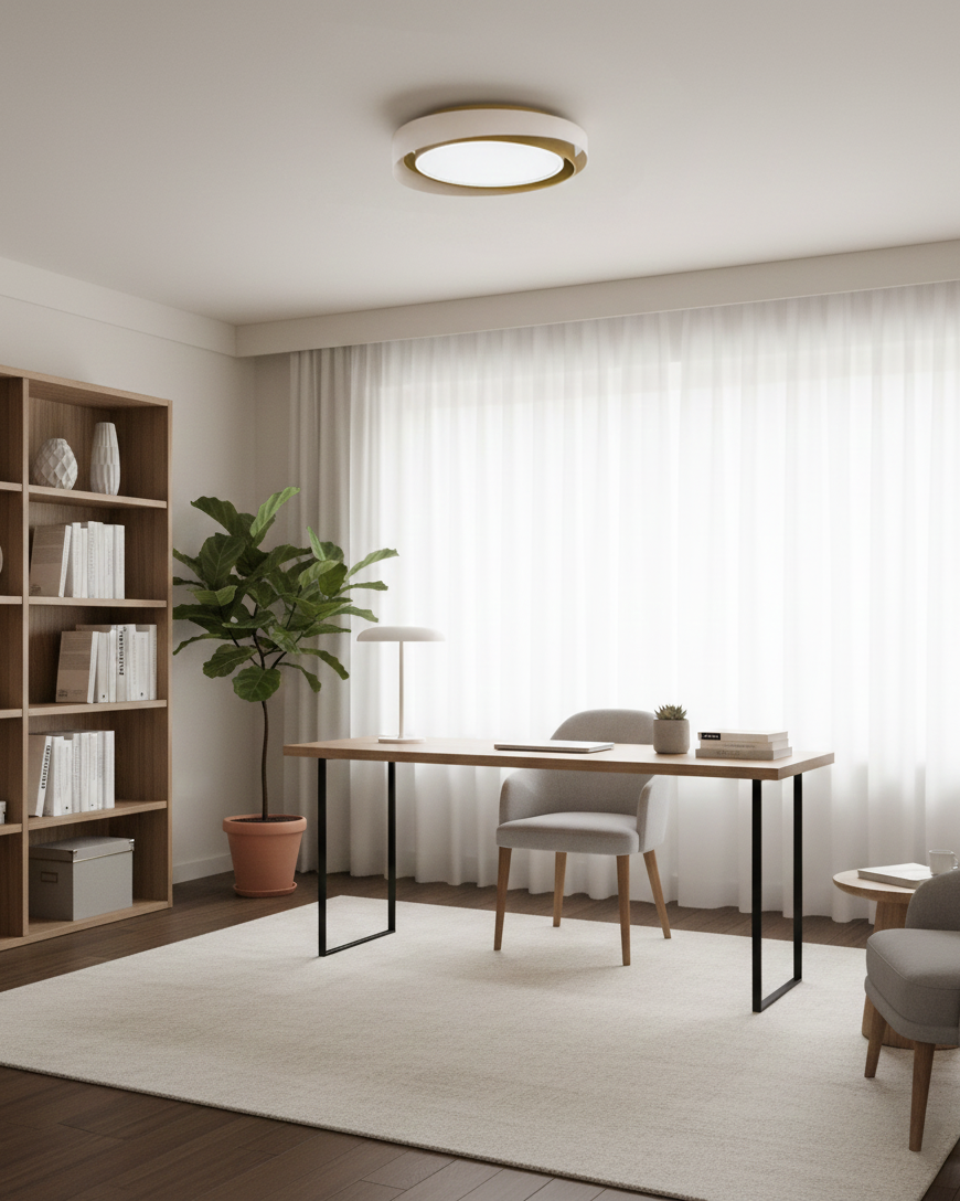 Nexus Swirl Metal Ceiling Lamp — product view 3