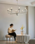 Gilded Vine Metal Chandelier — product view 2