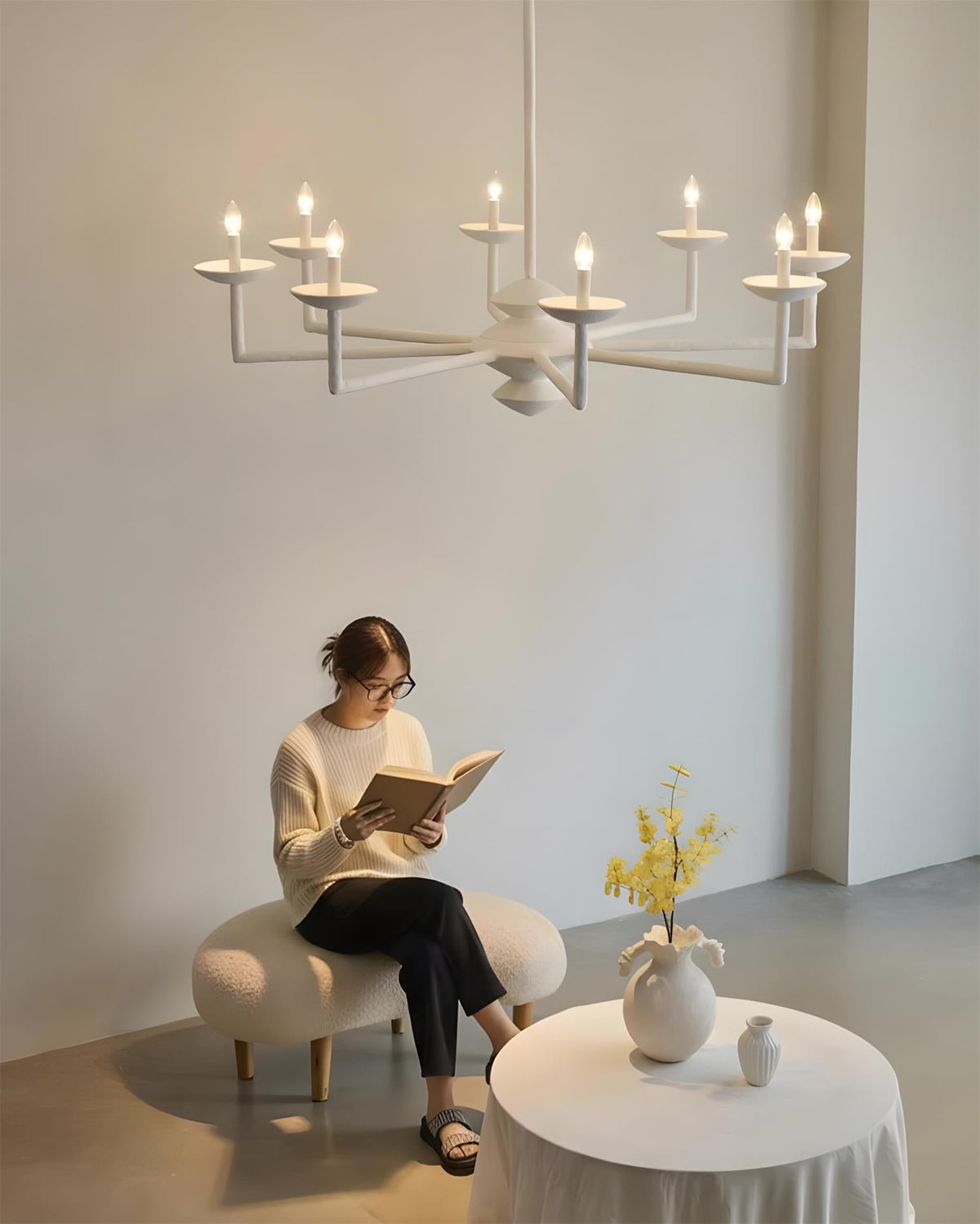 Gilded Vine Metal Chandelier — product view 3