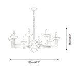 Gilded Vine Metal Chandelier — product view 5