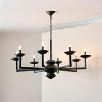 Gilded Vine Metal Chandelier — product view 9