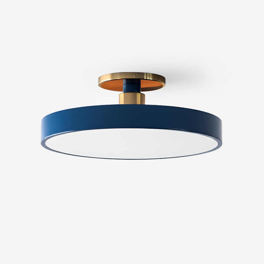 Azure Plate Metal Ceiling Lamp — product view 1