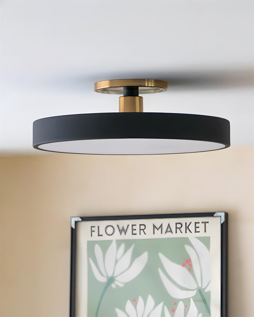 Azure Plate Metal Ceiling Lamp — product view 3