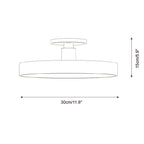 Azure Plate Metal Ceiling Lamp — product view 5