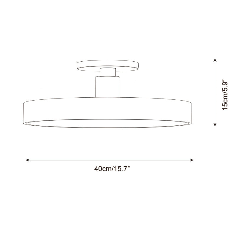 Azure Plate Metal Ceiling Lamp — product view 6