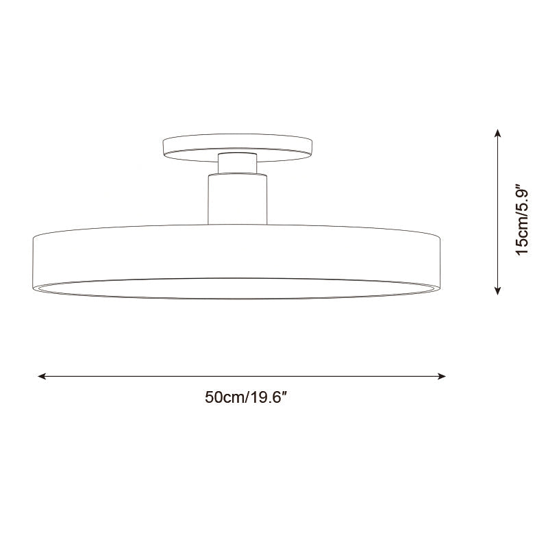 Azure Plate Metal Ceiling Lamp — product view 7