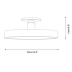 Azure Plate Metal Ceiling Lamp — product view 7