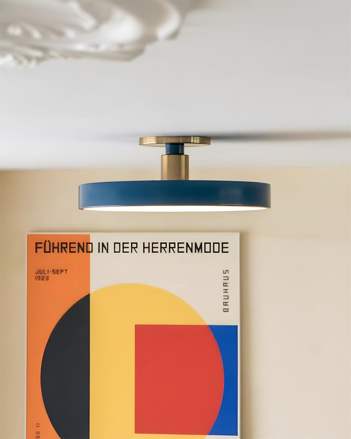 Azure Plate Metal Ceiling Lamp — product view 8