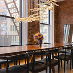 Celestial Cascade Glass Chandelier — product view 2