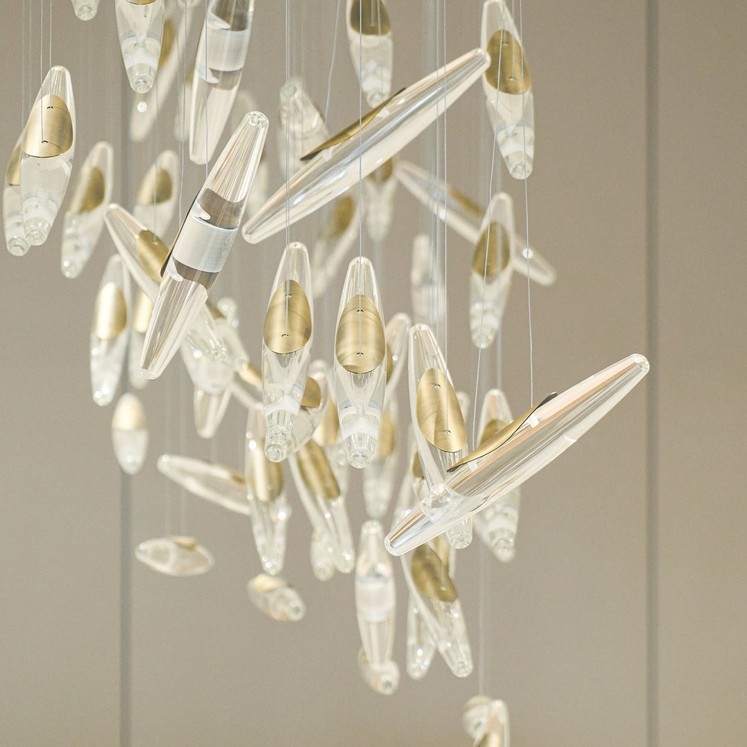 Celestial Cascade Glass Chandelier — product view 4
