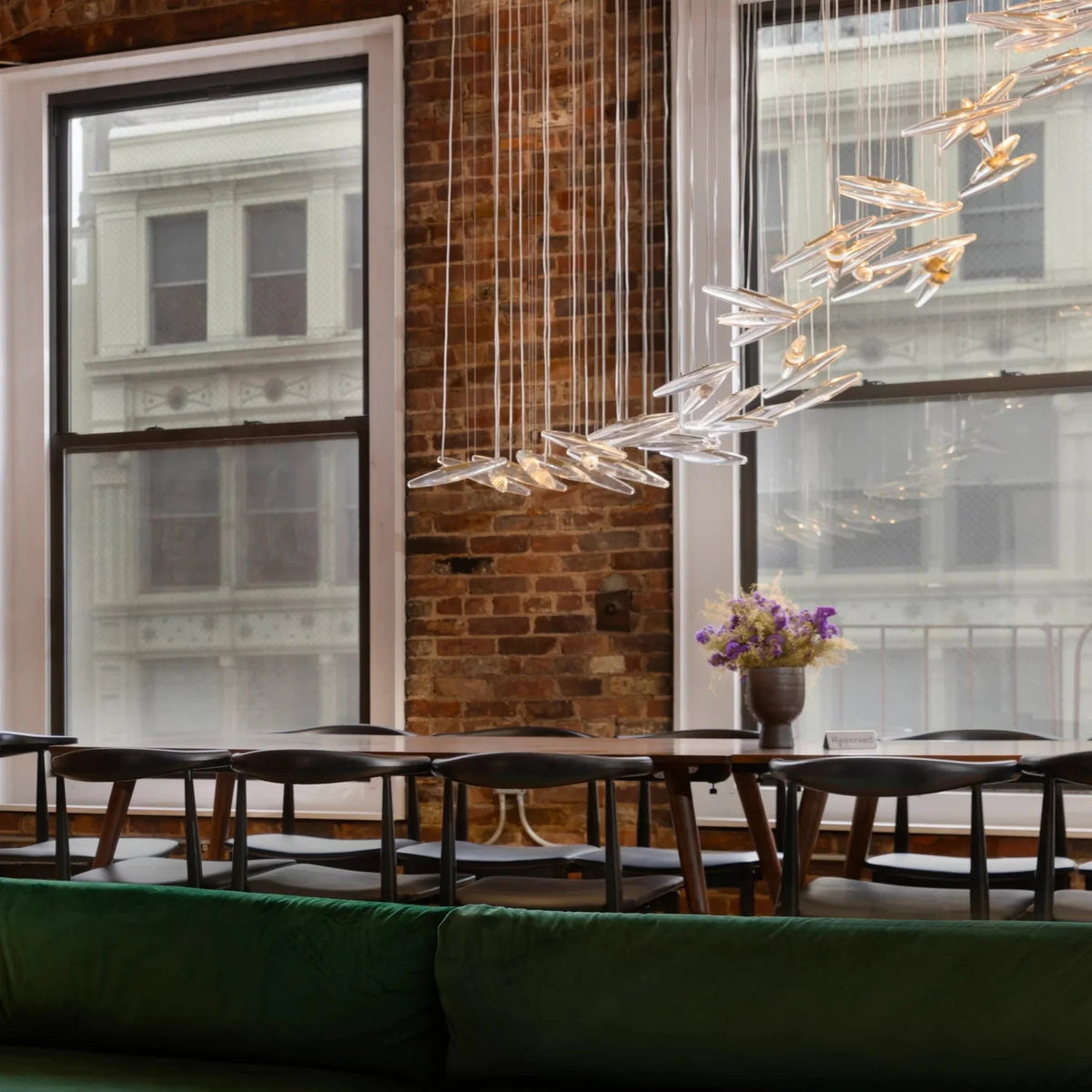 Celestial Cascade Glass Chandelier — product view 11