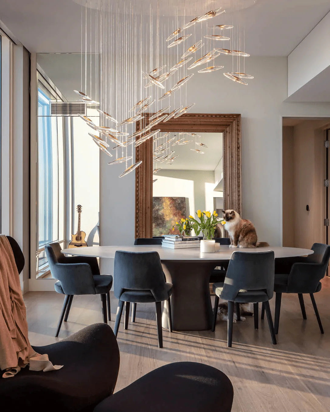 Celestial Cascade Glass Chandelier — product view 14