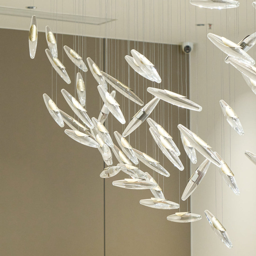 Celestial Cascade Glass Chandelier — product view 16