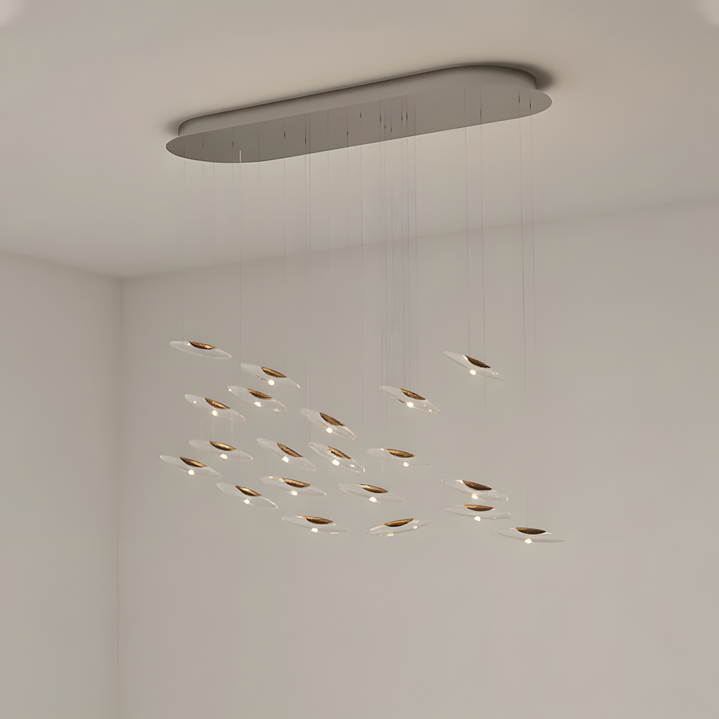 Celestial Cascade Glass Chandelier — product view 25