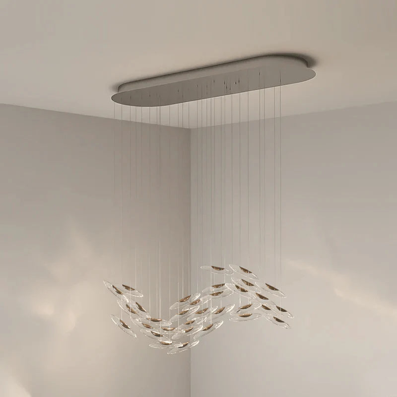 Celestial Cascade Glass Chandelier — product view 26