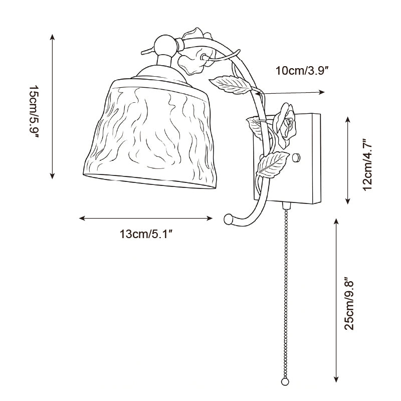 Roseraie Verse Glass Wall Lamp — product view 6
