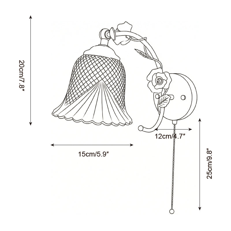 Roseraie Verse Glass Wall Lamp — product view 8