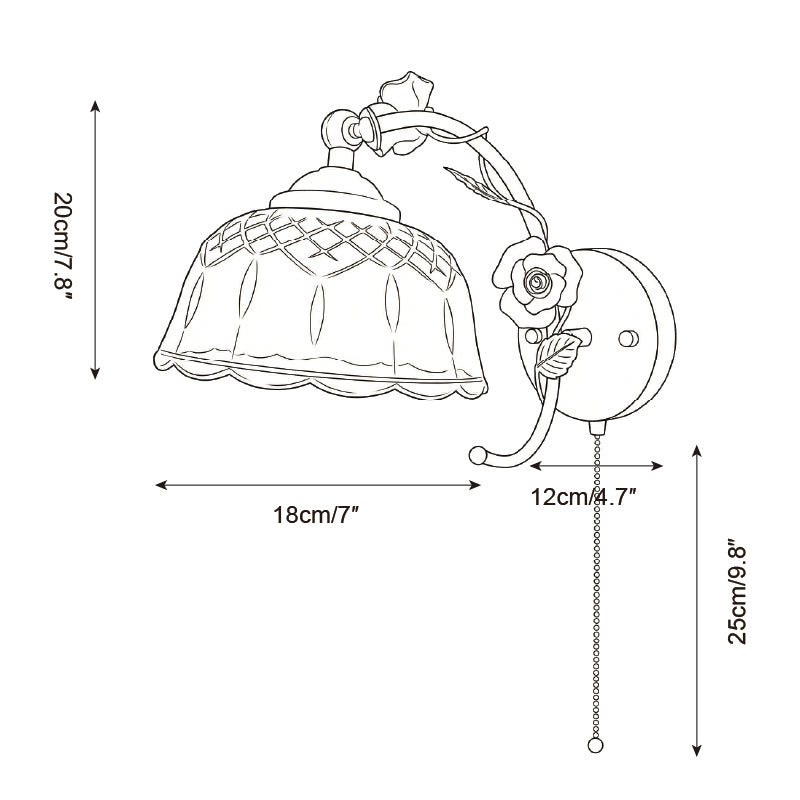 Roseraie Verse Glass Wall Lamp — product view 10
