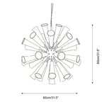 Solaria Bloom Glass Chandelier — product detail 15