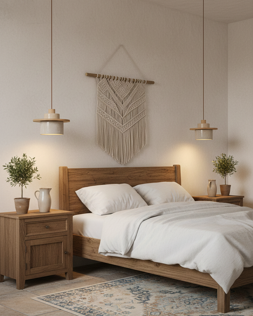 Cantera Travertine Pendant Lamp — product view 3