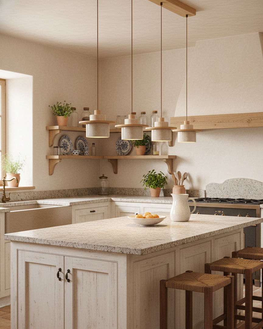 Cantera Travertine Pendant Lamp — product view 7