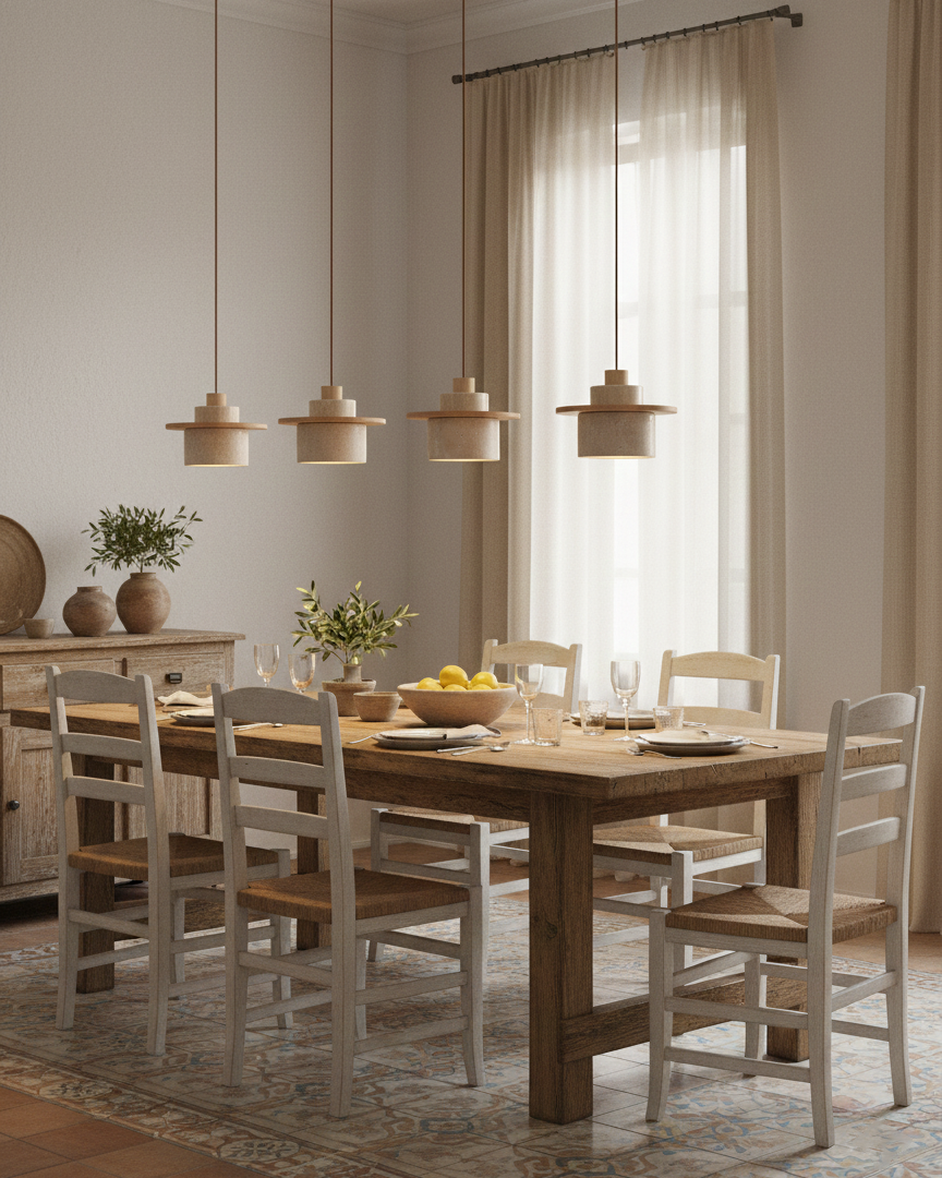 Cantera Travertine Pendant Lamp — product view 8