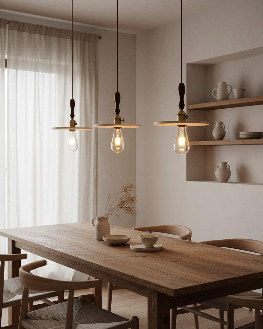 Cask Travertine Pendant Lamp — product view 6