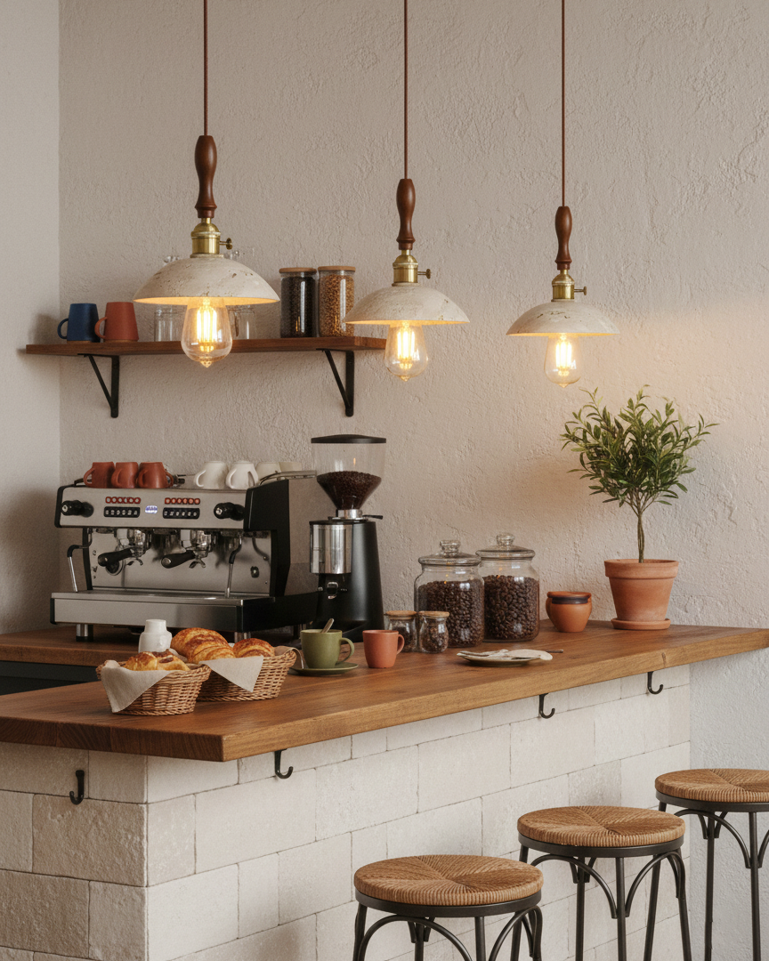 Cask Travertine Pendant Lamp — product view 7