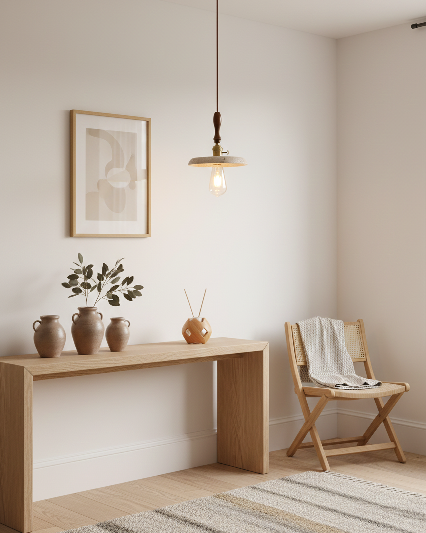 Cask Travertine Pendant Lamp — product view 10