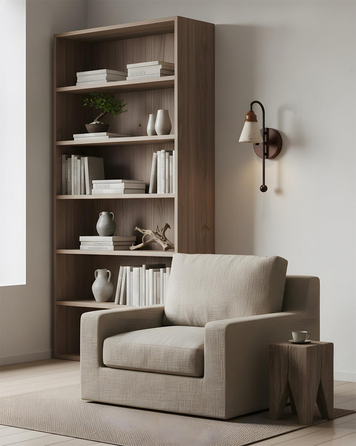Beacon Travertine Wall Lamp — product view 6