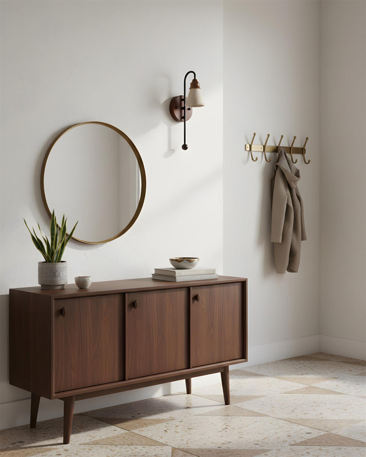 Beacon Travertine Wall Lamp — product view 9