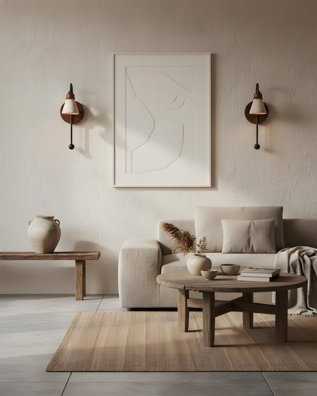 Beacon Travertine Wall Lamp — product view 10