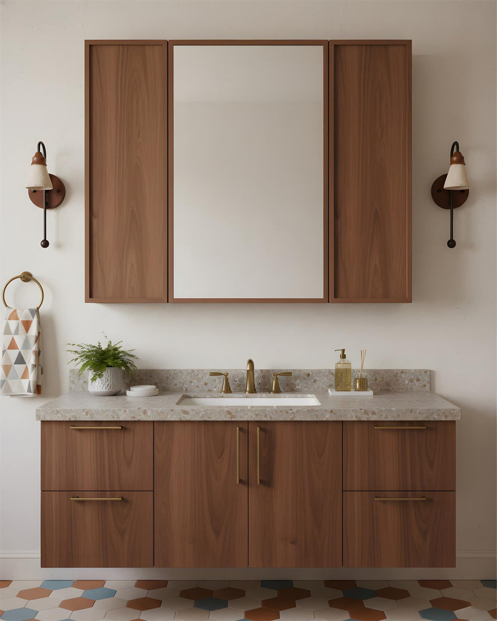 Beacon Travertine Wall Lamp — product view 13